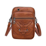 Merishopp 4Xwomen Crossbody Cell Phone Bag Shoulder Bag Cellphone Cards Wallet Bag Brown