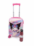Swarn Products Melody Kuro Kids Suitcase With 8 Spinner Wheels | 360 Rolling Travel Trolley Bag | Lightweight Hard Case Cabin Lu
