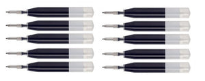10 Intrepid Brand Black Ion Gel Ink Refill [Bulk Packing] for Cross Roadster, Vice, Penatia Gelicious, and Matrix Pens