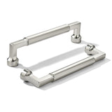khtumeware 2-Pack 5-Inch(128mm) Brushed Nickel Cabinet Pulls,Heavy-Duty Solid Satin Nickel Handles for Kitchen Cabinets, Cupboar