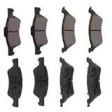 AUTOMUTO 8PCS Front & Rear Semi-Metallic Disc Brake Pads Set D858 D857 For Chrysler Town & Country, Dodge Caravan and Grand Cara