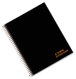 Tops Products Aion Planner, Side Wirebound, 8-1/2X6-3/4, 100 Sheets, Black (Top63828),White