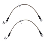 TRQ Rear Performance Brake Hose Set Compatible with 2007-2011 Honda CR-V