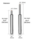 14 to 22 Long Adjustable Gas Lift Cylinder Tube for Office Chair Stool Replacement Parts,Heavy Duty Hydraulic Pneumatic Cyli