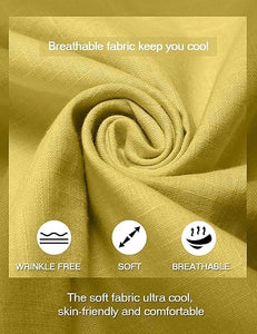 Bellstone Men'S Cotton Blend Solid Regular Fit Kurta (Kurta1500_Single_Yellow_S