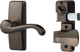 Ideal Security Door Lever with Deadbolt Lock for Storm and Screen Doors, Oil Rubbed Bronze (2Piece Set)