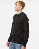Independent Trading Co. Lightweight Hooded Pullover T-Shirt - Black, M