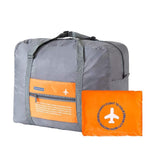 Krupasadhya Flight Foldable Big Luggage Packing Travel Handbag Fabric Orange