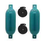 Extreme Max 3006.7578 BoatTector Inflatable Fender Value 2-Pack - 4.5 x 16, Teal