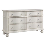 American Woodcrafters Rodanthe Dove White Six-Drawer Wood Bureau