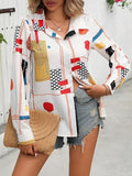 Toplot Shirt For Women || Shirt Tops For Women (Dott-Shirt-5110-Block-M),Multicolour,,B0DYNTTHDJ