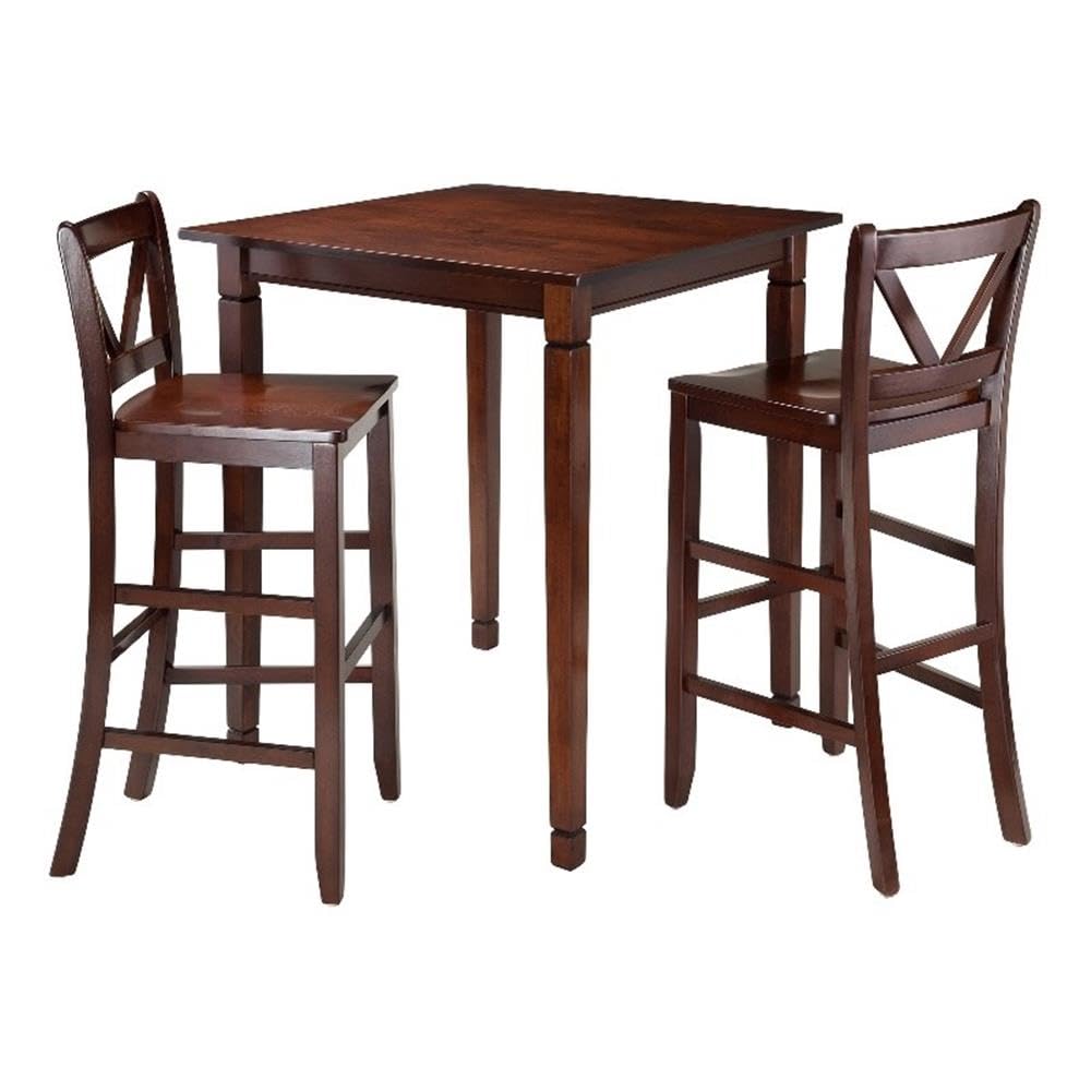 Winsome Kingsgate, 33.86'' W X 33.86'' D X 38.9'' H, Walnut