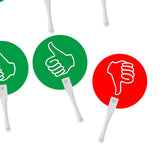 10x Voting Paddles Supplies Yes No Paddles for Activities Meeting Assessment|Stretched Canvas & Boards|Crafts