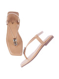 Shoetopia Women'S Snd-131 Flat Sandal-5 Kids Uk (Snd-131-Beige)-Eu38,Beige,5,B0D14DTPTC