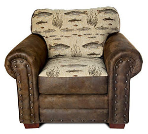 American Furniture Classics Model Angler'S Cove 4-Piece Sleeper Upholstery Set, Brown