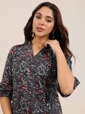 Libas Women'S Cotton Printed Straight Kurti (29635_Grey_Xxl)