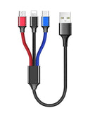 ienza Universal USB Charging Cable Cord Wire with Micro & USB-C for Earbuds Ear Buds, Charging Cases & Headphones Compatible wit