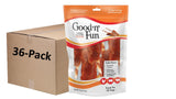 Good n Fun Triple Flavor Wings Chews for All Dogs, 4 Ounces, Treat Your Dog to Long-Lasting Chews Made with Chicken, Pork Hide a