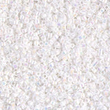 50 Grams Miyuki Delica Bead 11/0 White Pearl AB Bulk Bag DB020250
