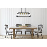 Living District Resolute 4-Light Metal Pendant In Brass/Black