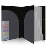 Skydue Document Organizer Folio, 5 Pocket Expanding File Folder For Important Papers, Accordion File Organizer For Home, School 