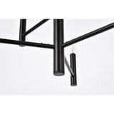 Living District Indoor Modern Home Decorative Bright Ceiling Carmella 6 Lights Pendant In Black
