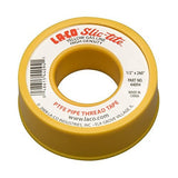 LACO 44094 SlicTite PTFE Gas Line Pipe Thread Tape, Premium Grade, [260 Length, 1/2 Wide], Yellow