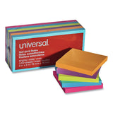 Universal UNV35610 100 Sheet 3 in. x 3 in. SelfStick Note Pads Assorted Bright Colors (12/Pack)