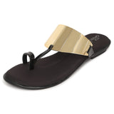 Ortho Joy Fancy Doctor Slippers | Stylish Chappal For Women | Comfortable Flat Sandals For Women,Black,4,B0B7BN2XFP