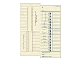 Tops Time Cards, Bi-Weekly, 2-Sided, Numbered Days, 3-1/2 X 9, Manila, Green/Red Print, 500-Count (1275)