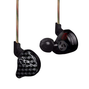 KZ ZST Dynamic Hybrid Dual Driver in Ear Earphones (Black with Mic)
