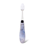 RADIUS Toothbrush Tour Travel Brush, Calacatta Stone, BPA Free and ADA Accepted, Designed to Improve Gum Health and Reduce The R