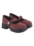 Shoetopia Stylish Brown Marry-Janes For Women & Girls /Eu38,Brown,5,B0F7LVG24C