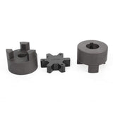 1/2 to 3/4 L075 Flexible 3-Piece L-Jaw Coupling Coupler Set & Rubber Spider for Log Wood Splitter Hybrid Equipment