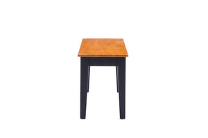 Boraam Shaker Bench, Black/Oak