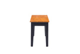 Boraam Shaker Bench, Black/Oak
