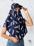 Glixon Cotton Scarf With Face Mask For Women | Multipurpose Neck Cover | Anti Dust Sun Protection Dupatta For Outdoor Use