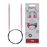 KnitPro Zing Fixed Circular Needles 32 (80cm) | US Size 10.5 (6.5mm)