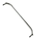 MARINE CITY Oval Tube Boat Handle Grab Bar Mount Handrail with Flange and Studs, Marine-Grade Stainless Steel for Yachts, RVs, a