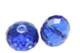 50pcs Adabele Austrian 10mm Faceted Loose Rondelle Crystal Beads Sapphire Blue Spacer Compatible with 5040 Swarovski Crystals Pr