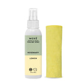 MOXE Yoga Mat Cleaner, Green America Certified, Rosemary and Lemon Essential Oils, Safe for All Mats and Exercise Equipment, 4 O