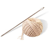 SpitJack Meat Trussing Needle and Butchers Cooking Twine Kit for Sewing Up Whole Hog, Pig, and Roasting Chicken and Turkey. 7 In