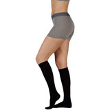 3040 mmHg Juzo Dynamic (Varin) ADN Compression Stockings. Knee High. Closed Toe. Silicone Grip. 3.5cm. ,Size:IV,Color:Black