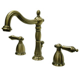 Kingston Brass Kb1973Al 8 In. Widespread Bathroom Faucet, Antique Brass