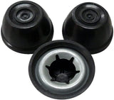 Kettle Grill Hub Cap 3-Pack Replacement Compatible with Weber Grill Part 987101/80605 / 3622 Replacement - Weber Charcoal Grill Wheel Retainer 3/8” Axle
