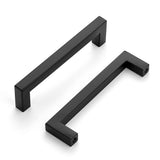 Ravinte 30 Pack Cabinet Handles Square Cabinets Cupboard Hanldes Matte Black Drawer Pulls Stainless Steel Kitchen Cabinet Pulls 