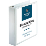 Business Source 28442 DRing Binder, w/ Pockets, 2Inch Capacity, White