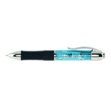ITOYA Xenon Retractable Ballpoint Pen with Rubber Grip, 1.0mm Medium Point, Turquoise (XE100TQ)