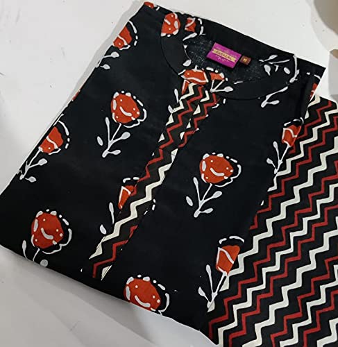 Anni Designer Women'S Cotton Straight Kurta With Palazzo (Kur106_L_Yellow_Large),Yellow,L,Cotton,Straight,Palazzo