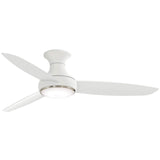 MINKA-AIRE Concept III 54 Hugger Ceiling Fan with LED Light Kit in White Finish, F467L-WH